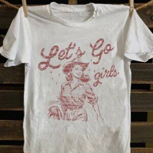 BOUTIQUE DESIGNER LOOK COWGIRL TEE